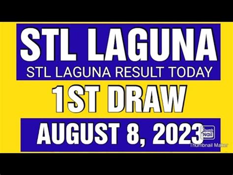 stl laguna result today|STL RESULT TODAY .